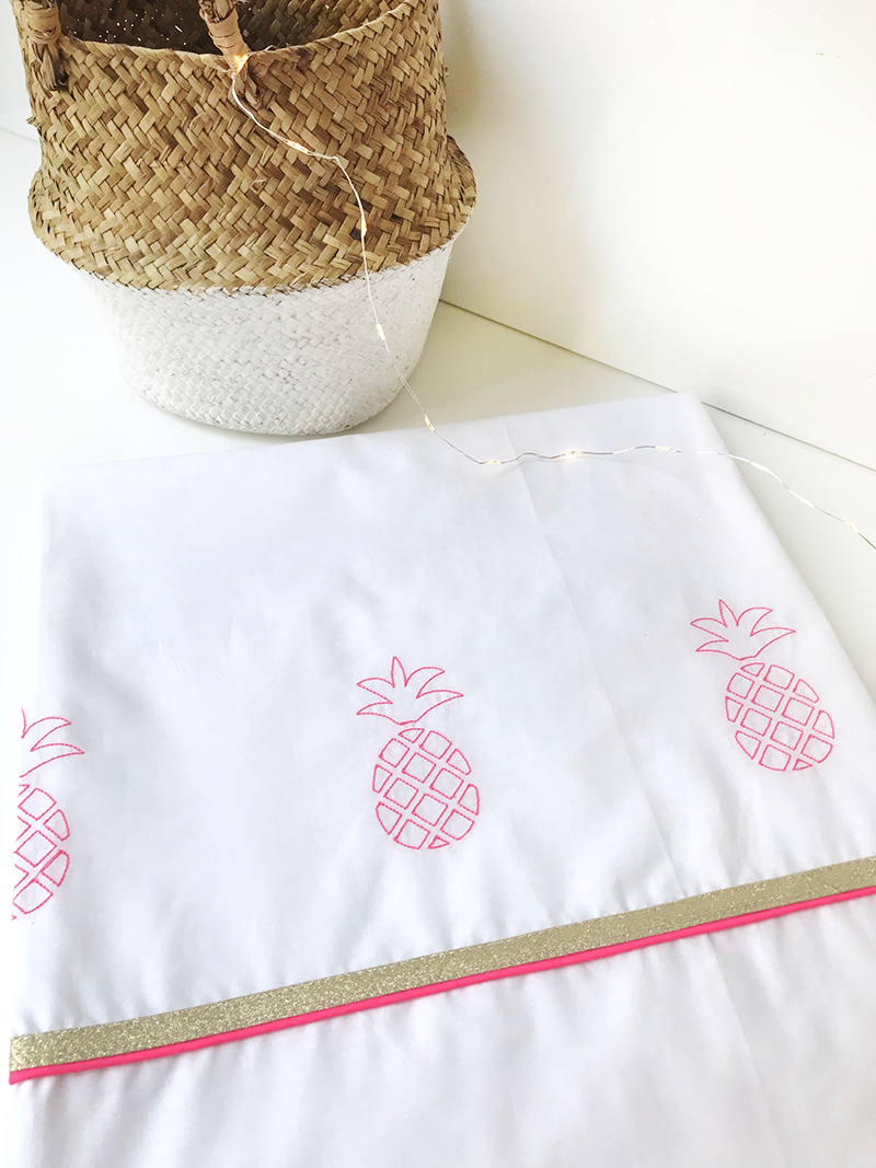 Housse De Couette Ananas Boutique Coco Vanille