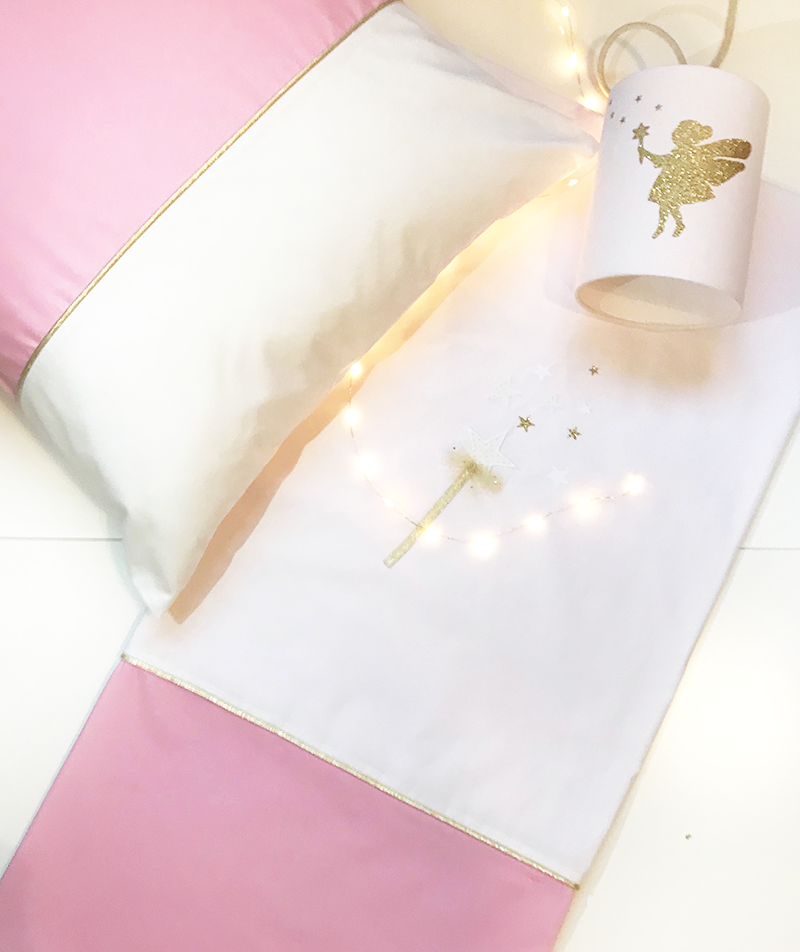 Housse De Couette Rose Soutenu Et Blanche Atelier Coco Vanille